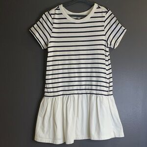 Uniqlo Striped Navy and White Dress size 7-8